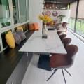 Livia Condo Residence | Product Seen: [Elona Extendable Dining Table – W1600/1980/2360 (Ceramic) & Esther Lounger / Halved-Arm Chair]